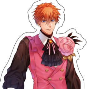 Beelzebub - Obey Me! - Acrylic Stand (Valentine Version) - A3 - Profil