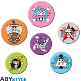 One Piece - Badge Pack (Skulls) - AbyStyle - Profil