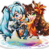 Hatsune Miku - Miku Expo 2024 - Acrylaufsteller (Hatsune Miku x Figu-Chan Chibis) - Nashi