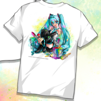 Hatsune Miku - Miku Expo 2024 - T-Shirt - Size S (Miku Sitting) - Nashi