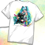 Hatsune Miku - Miku Expo 2024 - T-Shirt - Size S (Miku Sitting) - Nashi