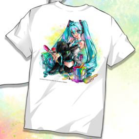 Hatsune Miku - Miku Expo 2024 - T-Shirt - Size M (Miku Sitting) - Nashi - Profil