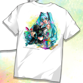  Hatsune Miku - Miku Expo 2024 - T-Shirt - Größe L (Miku Sitting) - Nashi - Profil
