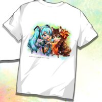 Hatsune Miku - Miku Expo 2024 - T-Shirt - Size S (Hatsune Miku x Figu-Chan Chibis) - Nashi