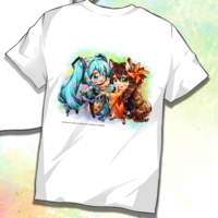 Hatsune Miku - Miku Expo 2024 - T-Shirt - Size M (Hatsune Miku x Figu-Chan Chibis) - Nashi