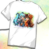 Hatsune Miku - Miku Expo 2024 - T-Shirt - Größe M (Hatsune Miku x Figu-Chan Chibis) - Nashi