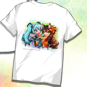 Hatsune Miku - Miku Expo 2024 - T-Shirt - Größe L (Hatsune Miku x Figu-Chan Chibis) - Nashi - Profil