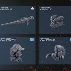 Armored Core VI Fires of Rubicon - 30 Minutes Missions - Weapon Set 01 - Model Kit - Bandai Spirits - Profil