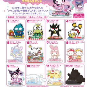 Zufällige Auswahl - Sanrio Characters The Strawberry News 50th - Acrylaufsteller - F-Toys - Profil